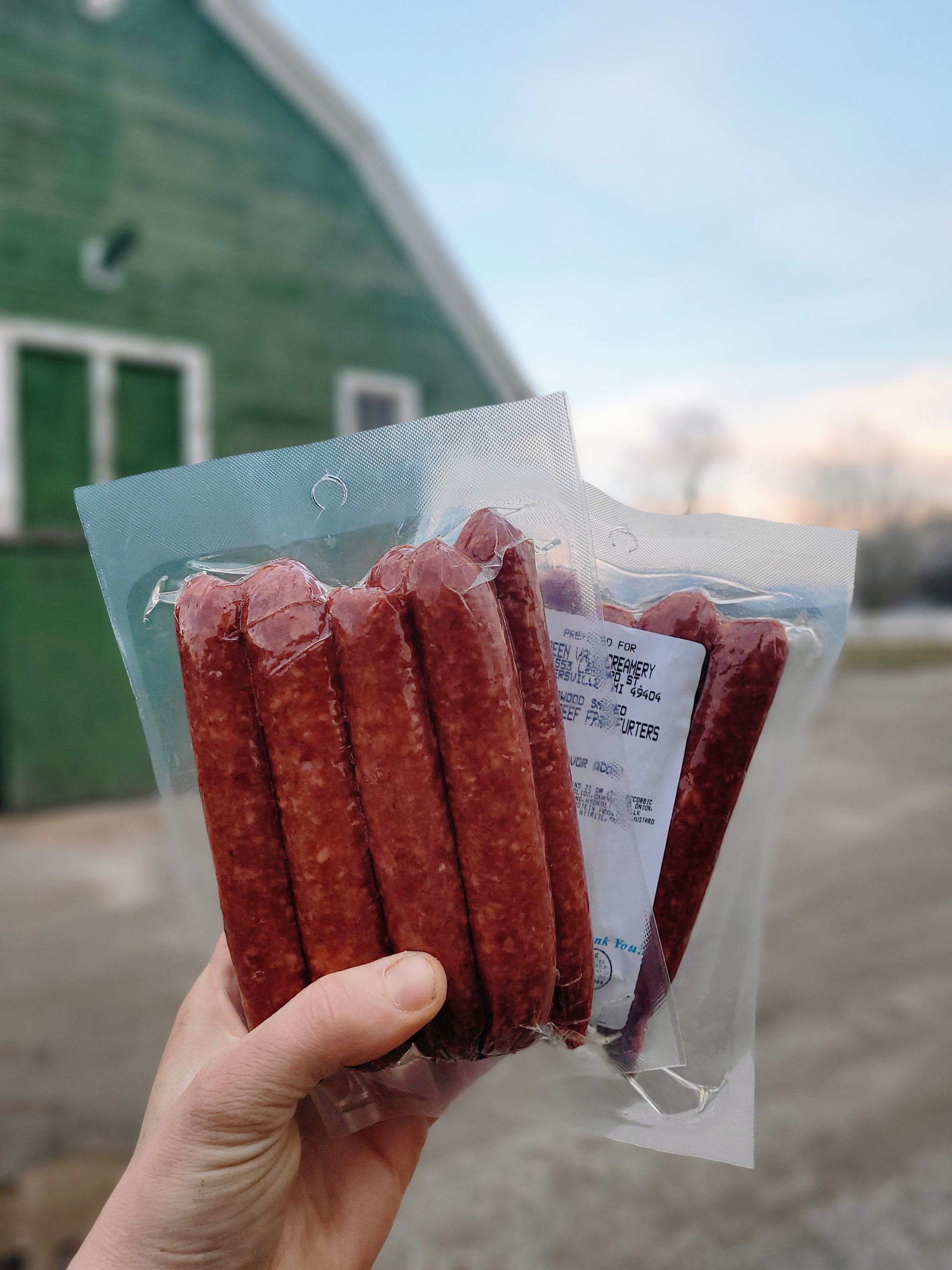 Beef Hotdogs/Franks Green Vale Farm Creamery