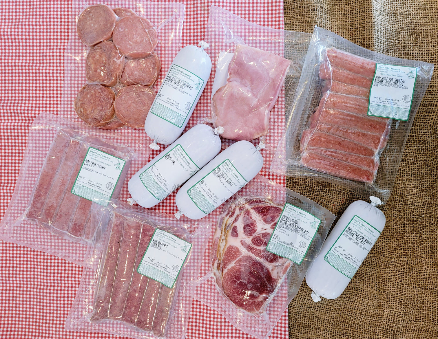 Pork Sampler Box Green Vale Farm Creamery